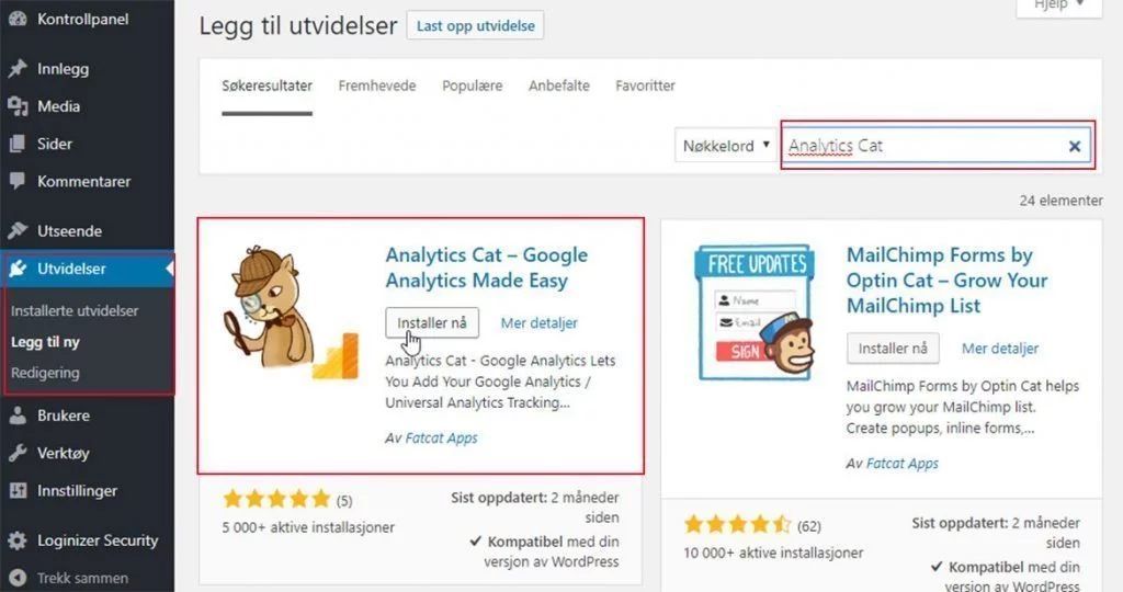 Installer Analytics Cat