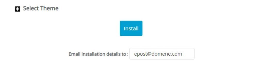 Softaculous Installer WordPress
