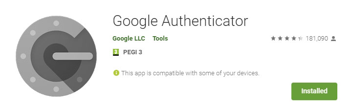 google play google authenticator
