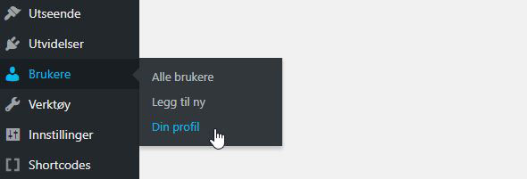 Brukere > Din profil