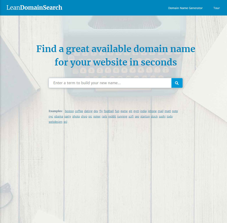 Navnegenerator - Lean Domain Search