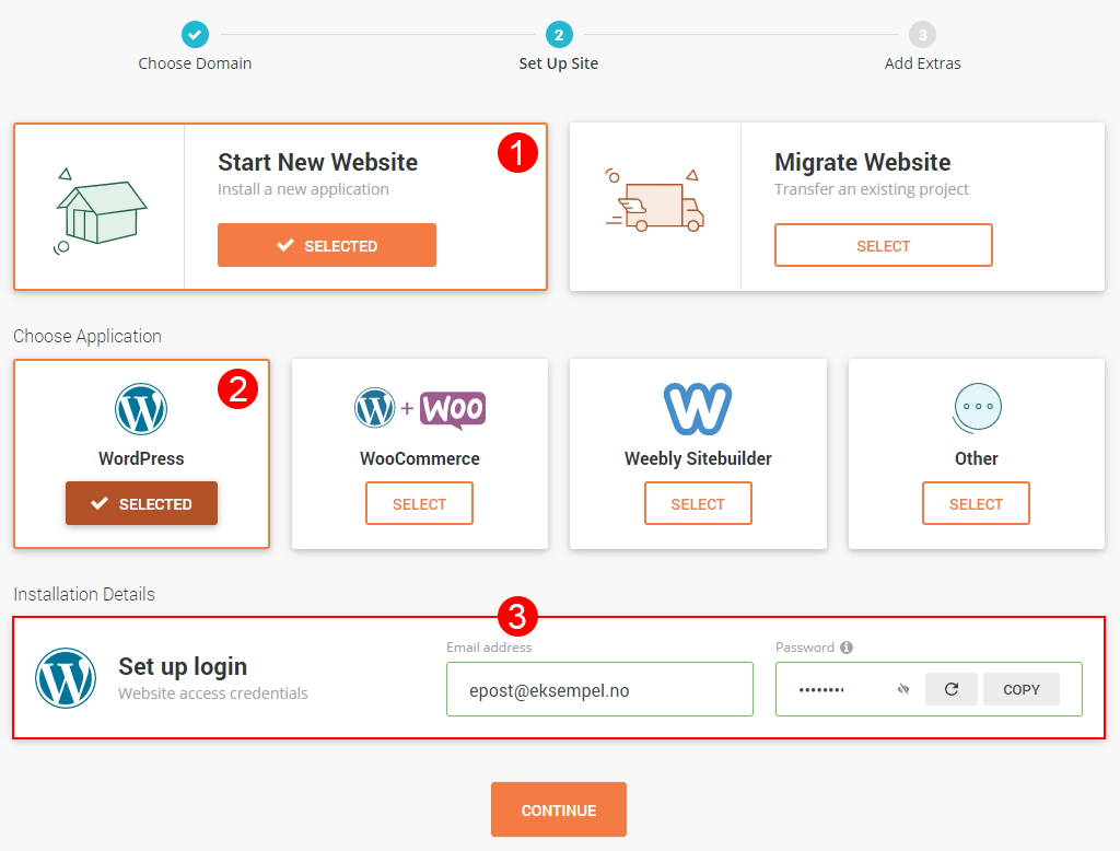 Starte en blogg med WordPress